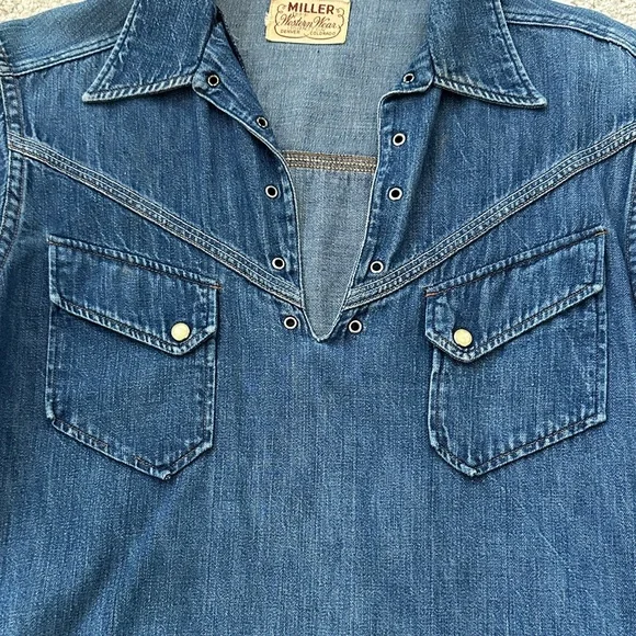 Miller Western Wear Denim Long Sleeve Shirt - Picture 3 of 8